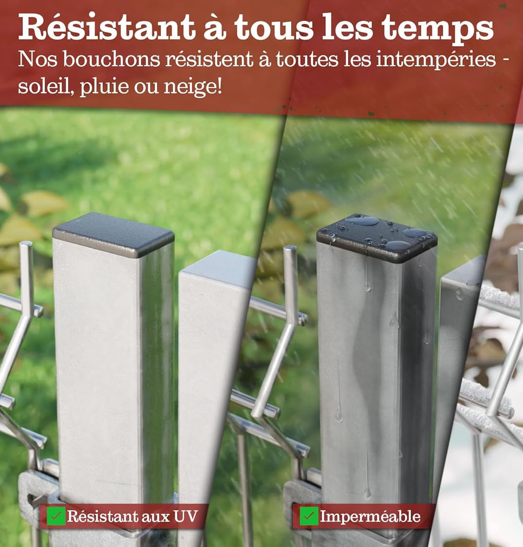 Embout rectangulaire pour meuble