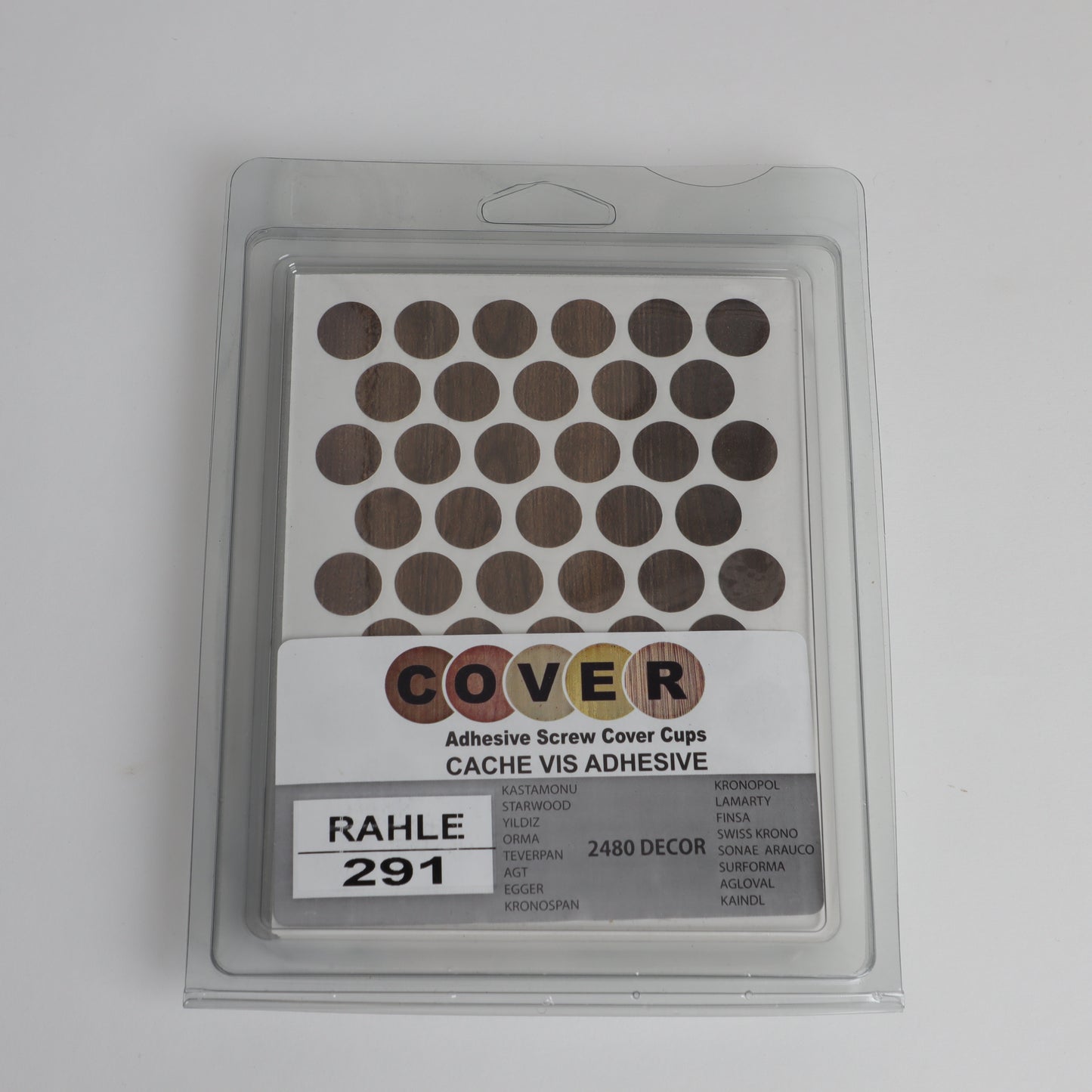 Cache vis autocollant pour meuble