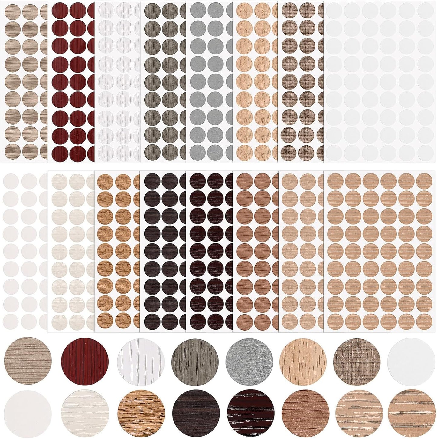 Cache vis autocollant pour meuble